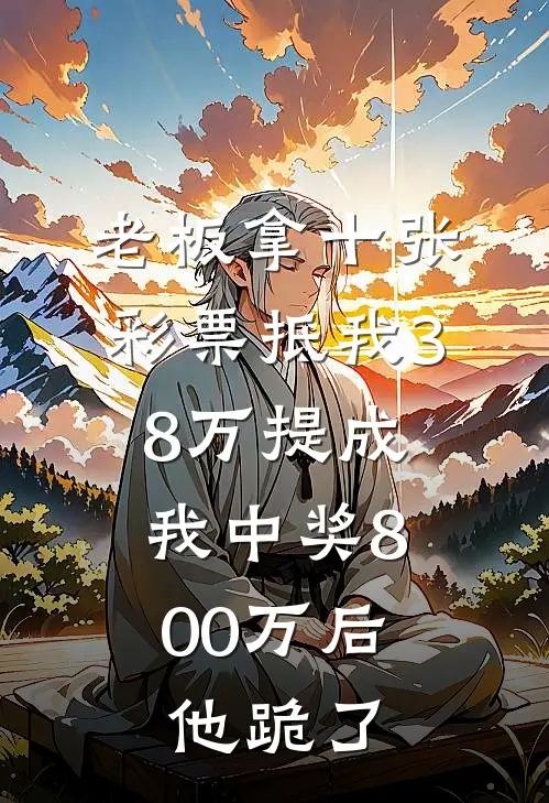 老板拿十张彩票抵我38万提成，我中奖800万后他跪了