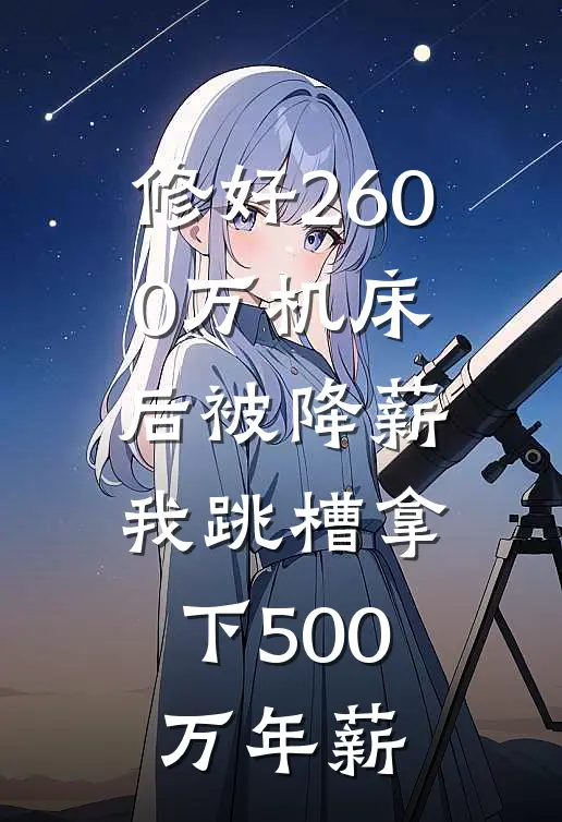 修好2600万机床后被降薪，我跳槽拿下500万年薪