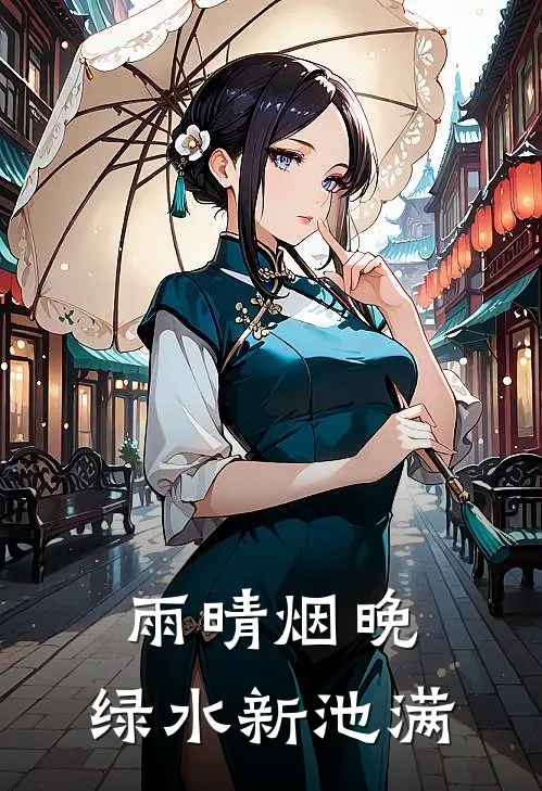 雨晴烟晚，绿水新池满