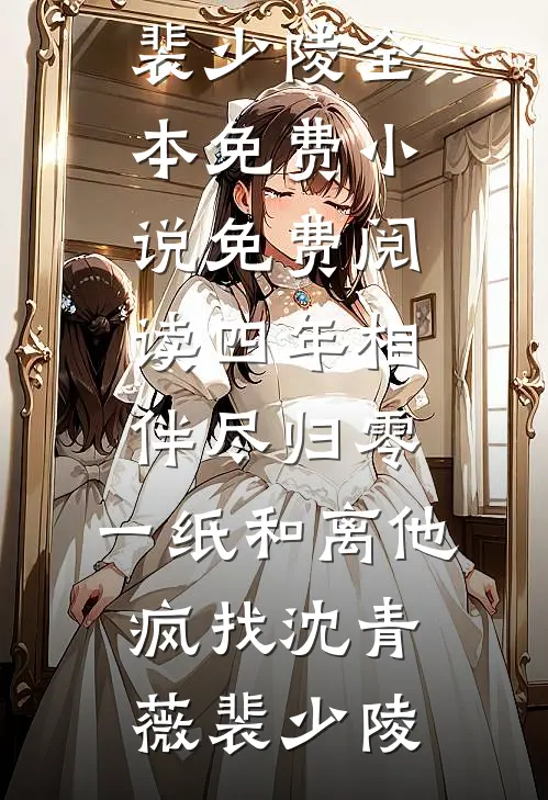 四年相伴尽归零，一纸和离他疯找沈青薇裴少陵全本免费小说_免费阅读四年相伴尽归零，一纸和离他疯找(沈青薇裴少陵)