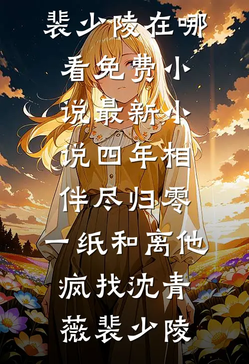 四年相伴尽归零，一纸和离他疯找(沈青薇裴少陵)在哪看免费小说_最新小说四年相伴尽归零，一纸和离他疯找(沈青薇裴少陵)
