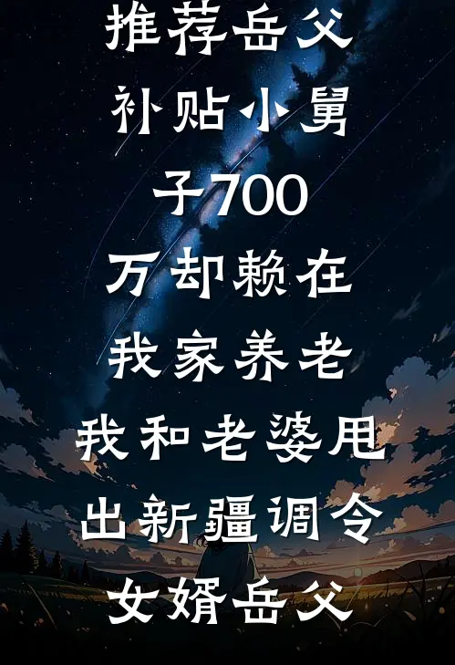 岳父补贴小舅子700万却赖在我家养老，我和老婆甩出新疆调令(女婿岳父)小说完结_免费小说推荐岳父补贴小舅子700万却赖在我家养老，我和老婆甩出新疆调令(女婿岳父)
