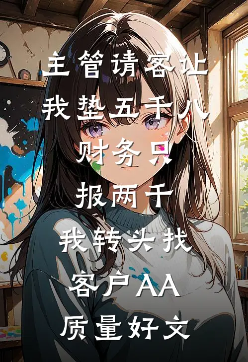 主管请客让我垫五千八，财务只报两千，我转头找客户AA质量好文