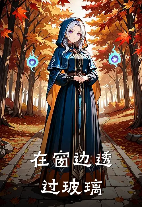 在窗边透过玻璃